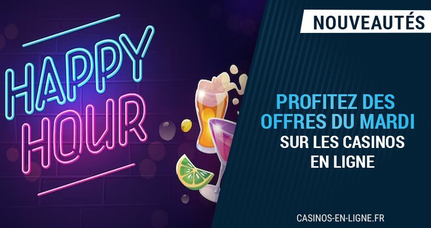 5 offres à saisir les mardis sur les casinos en ligne