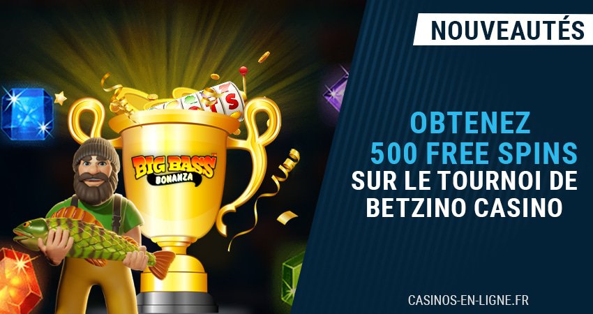 500 free spins à gagner sur betzino casino avec le nouveau tournoi d'été