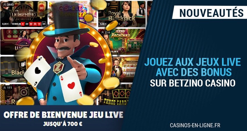 betzino casino célèbre les jeux live avec des offres intéressantes