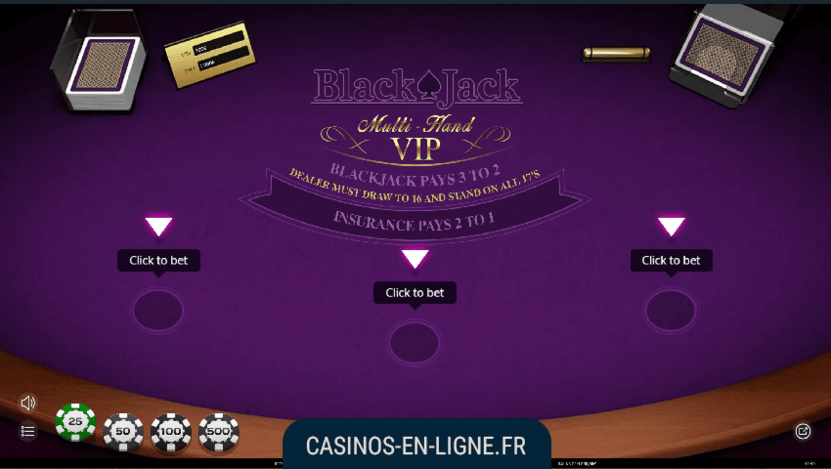 blackjack multihand vip screenshot 1