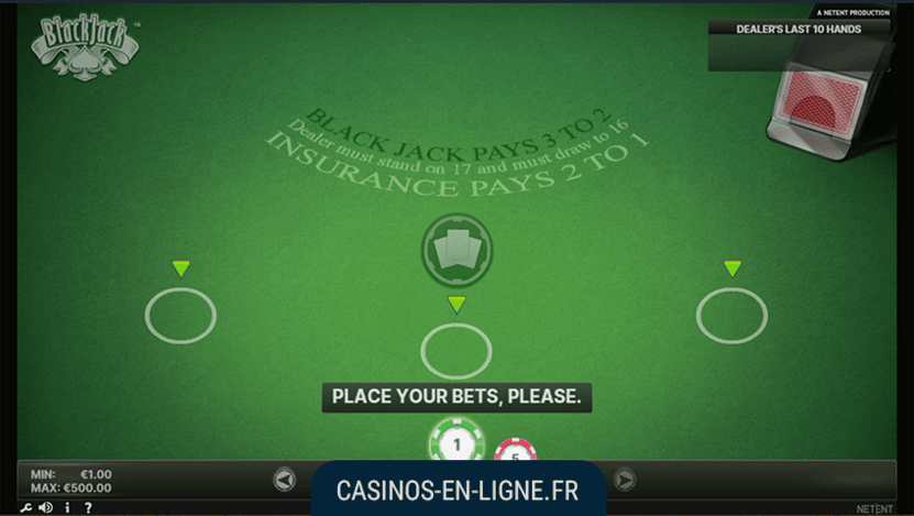 blackjack classique screenshot 1
