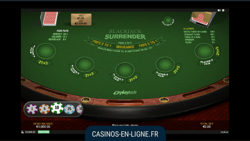 blackjack surrender screenshot 1