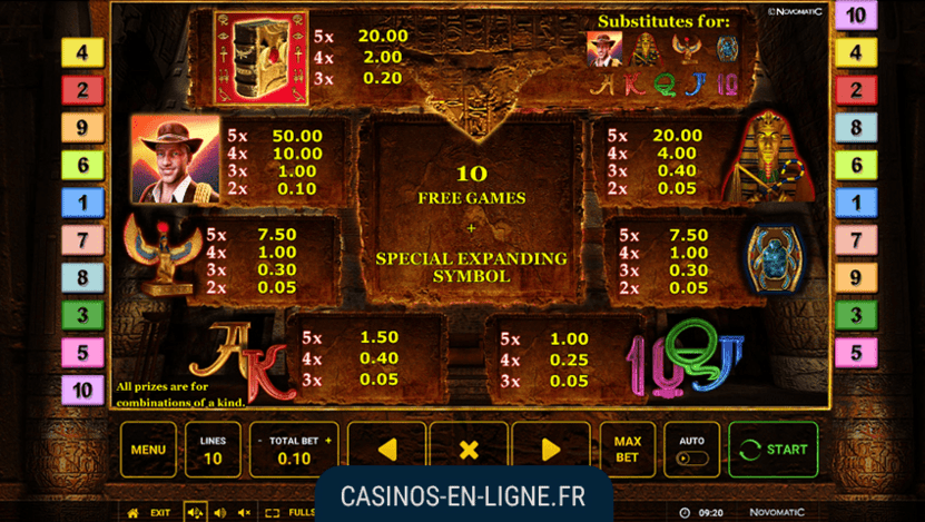 jeu book of ra deluxe screenshot 2