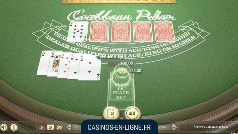 caribbean poker screenshot 2