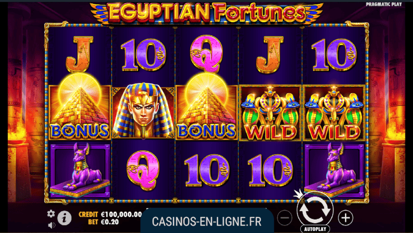 egyptian fortunes screenshot 1