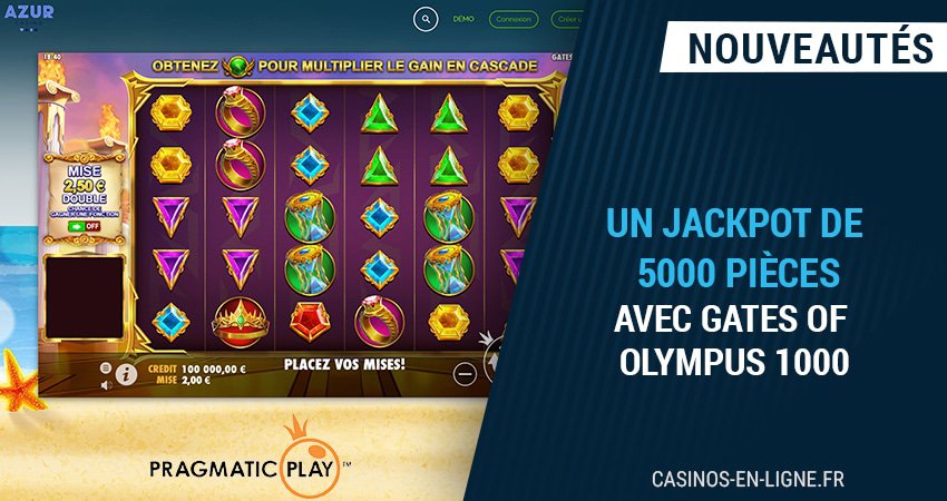 gate of olympus 1000 débarque sur azur casino offrant 500€