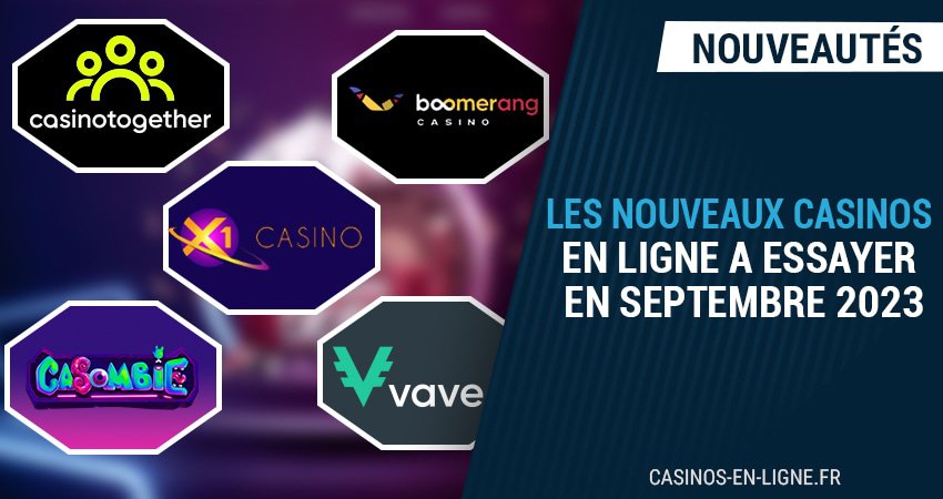 jouez à vos jeux préférés en septembre sur ces 5 nouveaux casinos en ligne