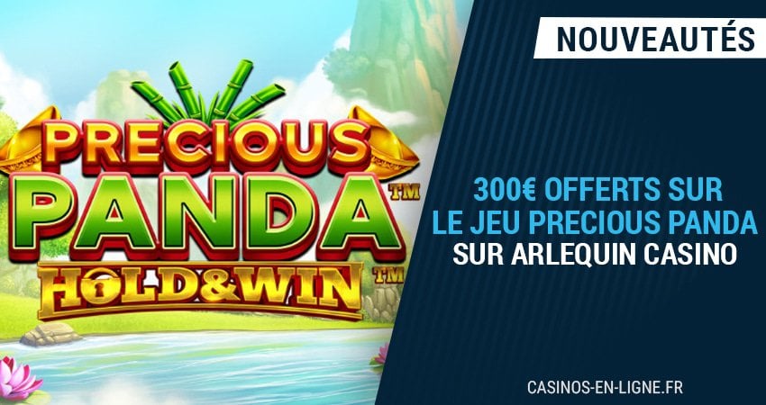 jouez à precious panda sur arlequin casino avec 300 euros de bonus