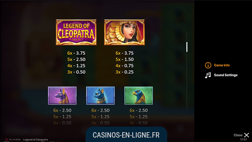 jeu legend of cleopatra screenshot 2