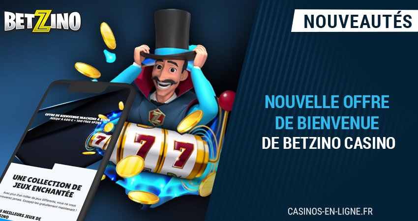 nouveau bonus de bienvenue sur betzino casino