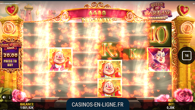 jeu queen of wonderland megaways screenshot 2